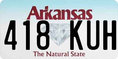 AR license plate 418KUH