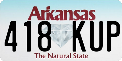 AR license plate 418KUP
