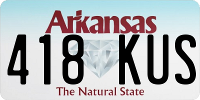 AR license plate 418KUS