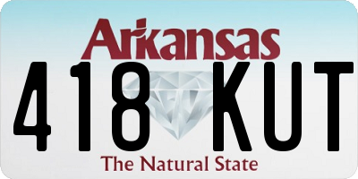 AR license plate 418KUT