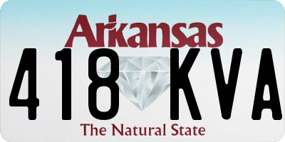 AR license plate 418KVA