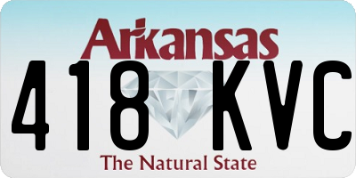 AR license plate 418KVC