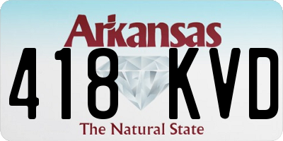 AR license plate 418KVD