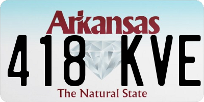 AR license plate 418KVE