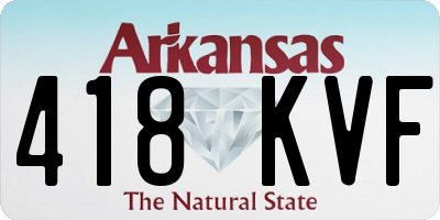 AR license plate 418KVF