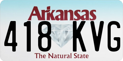 AR license plate 418KVG