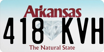 AR license plate 418KVH