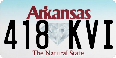 AR license plate 418KVI