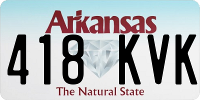 AR license plate 418KVK