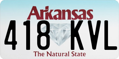 AR license plate 418KVL