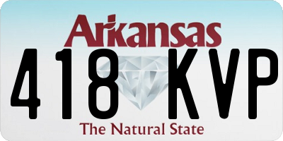 AR license plate 418KVP