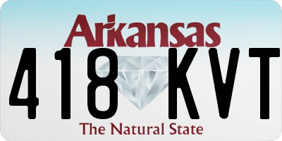 AR license plate 418KVT