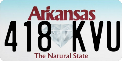 AR license plate 418KVU