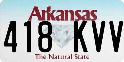 AR license plate 418KVV
