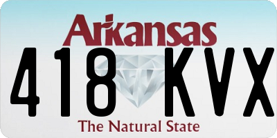 AR license plate 418KVX