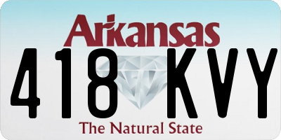 AR license plate 418KVY