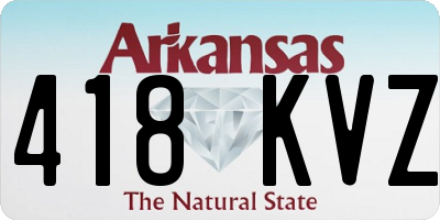 AR license plate 418KVZ