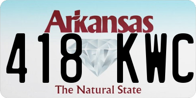 AR license plate 418KWC