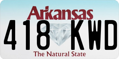 AR license plate 418KWD