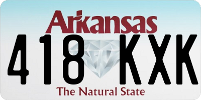AR license plate 418KXK