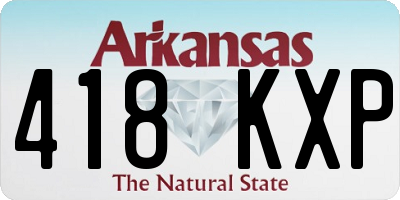 AR license plate 418KXP