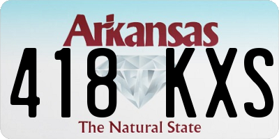 AR license plate 418KXS
