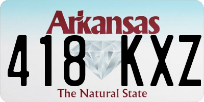 AR license plate 418KXZ