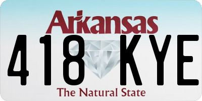 AR license plate 418KYE