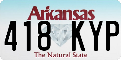 AR license plate 418KYP