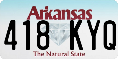 AR license plate 418KYQ