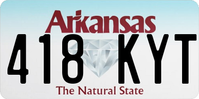 AR license plate 418KYT