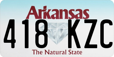 AR license plate 418KZC