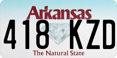 AR license plate 418KZD