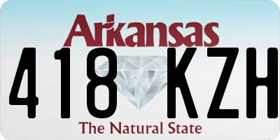 AR license plate 418KZH