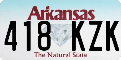 AR license plate 418KZK