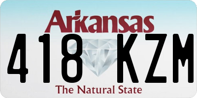 AR license plate 418KZM