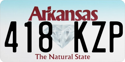 AR license plate 418KZP