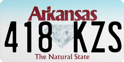 AR license plate 418KZS