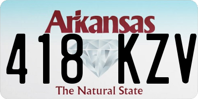 AR license plate 418KZV