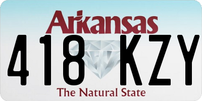 AR license plate 418KZY