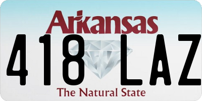 AR license plate 418LAZ