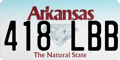 AR license plate 418LBB