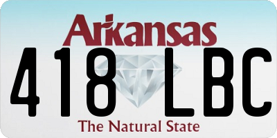AR license plate 418LBC
