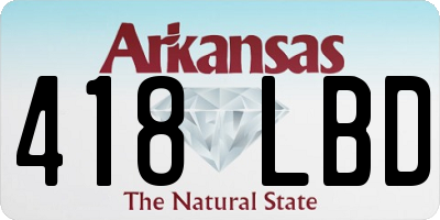 AR license plate 418LBD