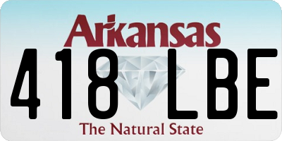 AR license plate 418LBE