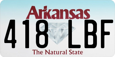 AR license plate 418LBF