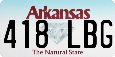 AR license plate 418LBG