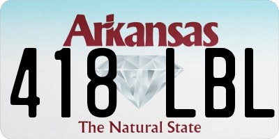 AR license plate 418LBL