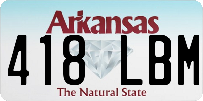 AR license plate 418LBM