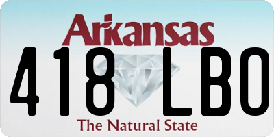 AR license plate 418LBO